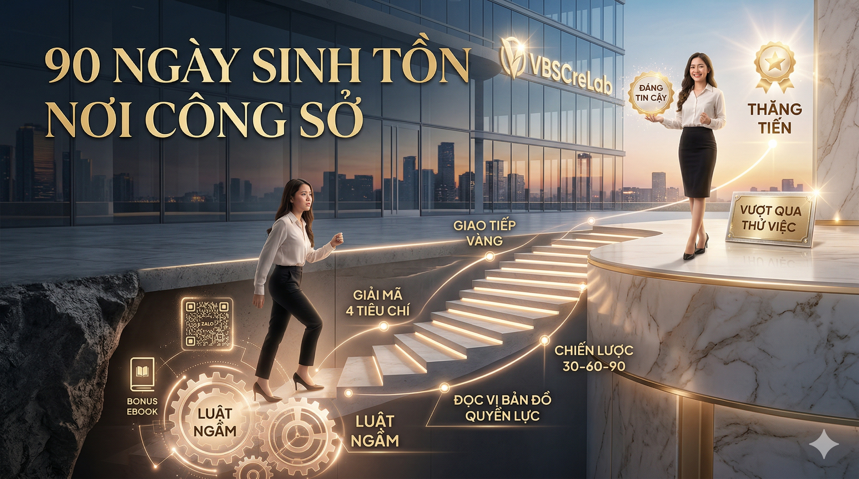 Lộ trình thăng tiến — 90 Ngày Sinh Tồn Nơi Công Sở